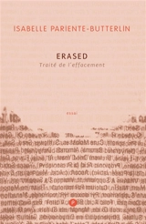Erased : traité de l'effacement - Isabelle Pariente-Butterlin