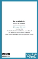 L'honneur et le droit - Bernard Beignier