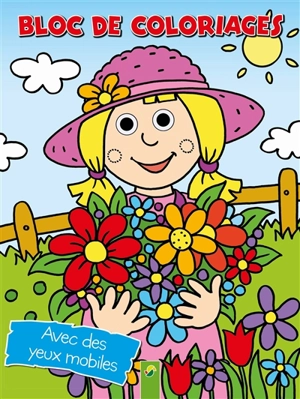 Jardinière : bloc de coloriages avec des yeux mobiles - Vera Brüggemann