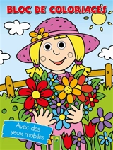 Jardinière : bloc de coloriages avec des yeux mobiles - Vera Brüggemann