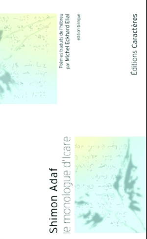 Le monologue d'Icare - Shimon Adaf