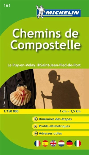 CARTE CHEMINS DE COMPOSTELLE / LE PUY-EN-VELAY - ST-JEAN-PIED-DE-PORT - Collectif