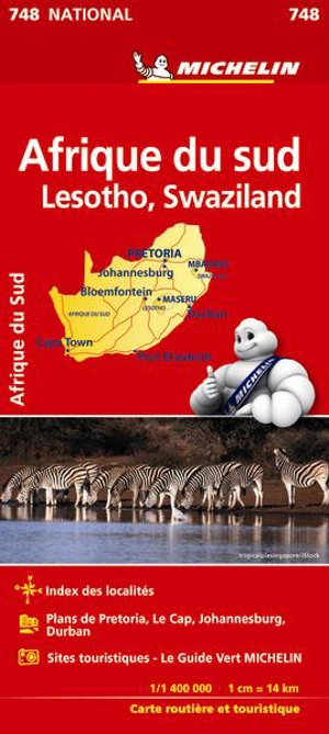 CARTE NATIONALE AFRIQUE DU SUD / ZUID-AFRIKA - LESOTHO, SWASILAND - Collectif