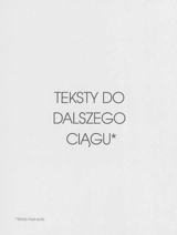 Texts as follows. Textes pour suite. Teksty do dalszego ciagu. Textes pour suite - Jean Claude Lefevre