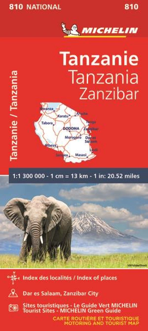 CARTE NATIONALE TANZANIE/TANZANIA-ZANZIBAR - Collectif