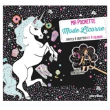 Ma pochette mode licorne : cartes à gratter et à colorier - Lotty