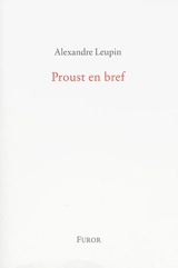 Proust en bref - Marcel Proust