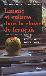 Langue et culture dans la classe de français : une analyse de discours - Héloïse Côté