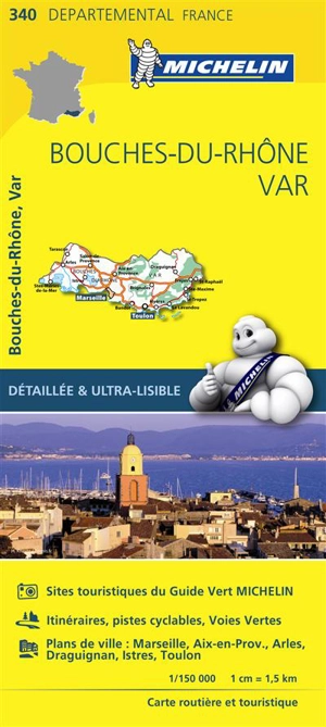 CARTE DEPARTEMENTALE BOUCHES-DU-RHONE, VAR - Collectif