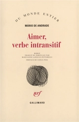 Aimer, verbe intransitif - Mário de Andrade