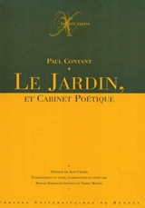 Le jardin. Cabinet poétique : 1609 - Paul Contant