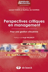 Perspectives critiques en management : pour une gestion citoyenne