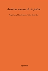 Archives sonores de la poésie