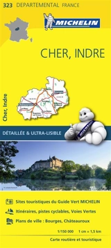 CARTE DEPARTEMENTALE CHER, INDRE - Collectif