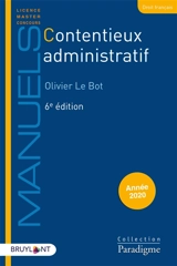 Contentieux administratif : année 2020 - Olivier Le Bot