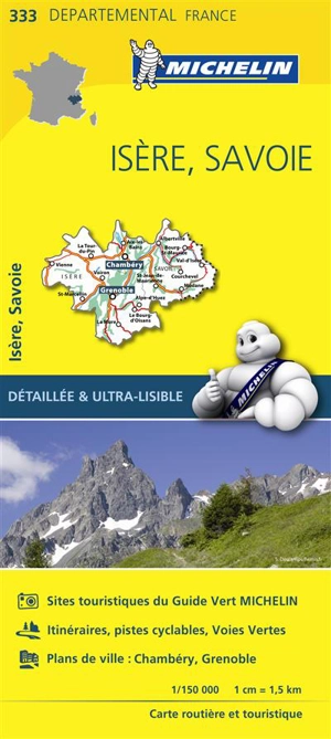 CARTE DEPARTEMENTALE ISERE, SAVOIE - Collectif
