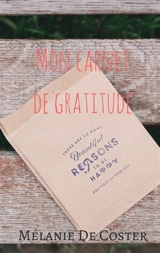 Carnet de gratitude - Mélanie de Coster