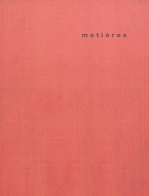 Matières, n° 10