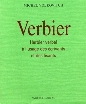 Verbier : herbier verbal - Michel Volkovitch