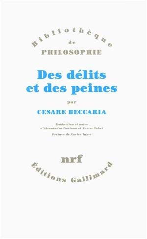 Des délits et des peines - Cesare Beccaria