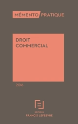 Droit commercial : 2016 - Barthélémy Mercadal