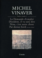 Théâtre complet. Vol. 3 - Michel Vinaver