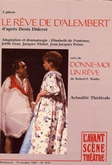 Avant-scène théâtre (L'), n° 816. Le rêve de d'Alembert - Denis Diderot