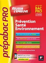 Prévention, santé, environnement : 2de, 1re, terminale bac pro - Sylvie Crosnier