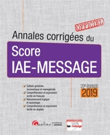 Annales corrigées du Score IAE-Message 2019 - Score IAE-Message (Lille)