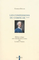 Les confessions du comte de *** - Charles Duclos