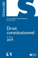 Droit constitutionnel 2019 - Pierre Pactet