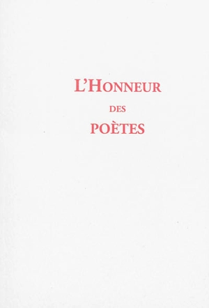 L'honneur des poètes