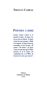 Poèmes à dire - Tristan Cabral