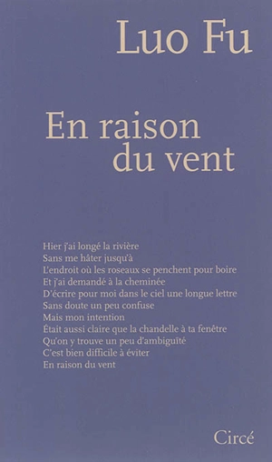 En raison du vent - Fu Luo