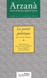 Arzanà, n° 11. La poésie politique dans l'Italie médiévale
