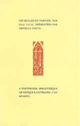 Les Bulles du parcier - Erik Satie