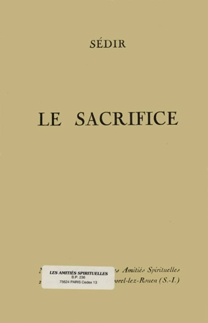 Le sacrifice - Paul Sédir