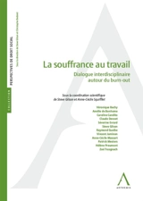 La souffrance au travail : dialogue interdisciplinaire autour du burn-out