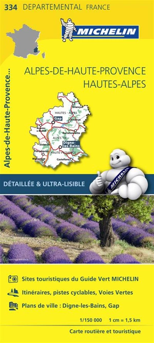 CARTE DEPARTEMENTALE ALPES-DE-HAUTE-PROVENCE, HAUTES-ALPES - Collectif