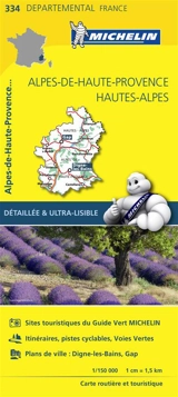 CARTE DEPARTEMENTALE ALPES-DE-HAUTE-PROVENCE, HAUTES-ALPES - Collectif