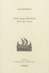 Cette page déchirée. Questa pagina stappata - Claudio Pozzani