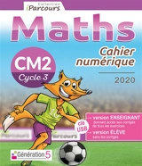Cahier numérique : maths CM2, cycle 3 : clé USB - Katia Hache
