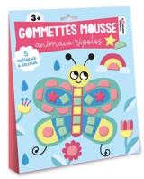 Gommettes mousse : animaux rigolos : 5 tableaux à décorer - Estelle Tchatcha