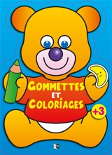 Gommettes et coloriages : ourson orange : + 3 - Jordi Busquets