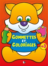 Gommettes et coloriages : renard roux : + 3 - Jordi Busquets