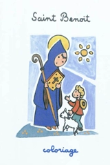 Saint Benoît : coloriage - Abbaye Notre-Dame de Fontgombault
