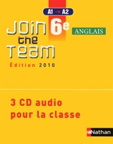 Join the team 6e : 3 CD audio pour la classe - Cyril Dowling