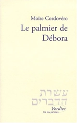 Le palmier de Débora - Moïse ben Jacob Cordovero