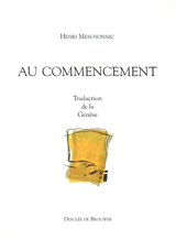 Au commencement : traduction de la Genèse