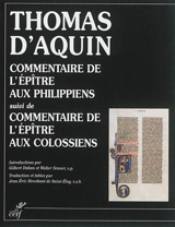 Commentaire de l'épître aux Philippiens. Commentaire de l'épître aux Colossiens - Thomas d'Aquin